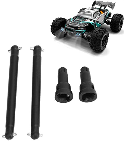 BAFOVY 2 Pcs en Acier CVD Arbre de Conduite Dogbone Set Arbre des d'entraînement d'essieu Arrière RC avec des Performances Améliorées pour SCY 16101 16102 16103 16201 1/16 RC CAR