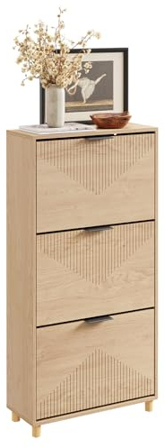SoBuy Scarpiera Salvaspazio Slim Legno 24 cm Ingresso