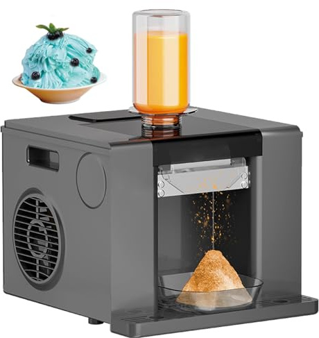 Máquina De Hielo Snowflake, Máquina Comercial De Copos De Nieve Con Panel Inteligente, Autolimpiante Y De Enfriamiento Rápido, Trituradora De Hielo Automática De 60 Kg/24h Para Camión De Comida, R #1