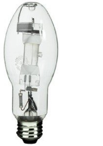 SYLVANIA 64818 M100/U/MED/4000K 100 watt ED17 Pulse Start Metal Halide Lamp, Medium (E26) Base, 8500 lumens, 12,000hr Life
