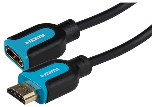 MAPLIN Premium - Cable HDMI de extensión Macho a Hembra (3 m)