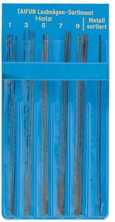 SELVA 22 lame per sega a traforo da 13 cm di lunghezza, per metallo e legno, consentono di tagliare e tagliare in modo pulito e liscio