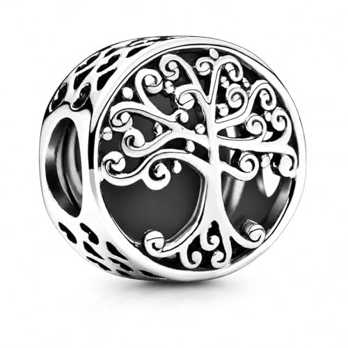 MariaFonte Charm Anhänger Neu 2025 Lebensbaum Geburstag Jubiläum Original Angebot Perlen Armband Silber 925 Günstig Herz Mama Familie Frau Kompatibel Glücksbringer Weihnachten Mädel Hochzeit