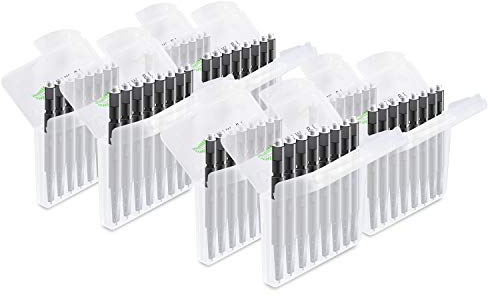 JB White 64x Cerumenfilter kompatibel mit Cerustop, Phonak, Widex Nanocare | Für Oticon ProWax MiniFit, Resound, Hörgerätefilter Set 8x 8 Ersatzfilter Hörgerätefilter Wachschutz Wax Guards (1,3mm)