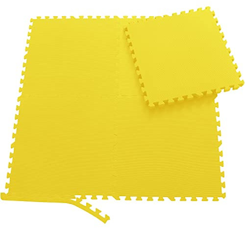 Sporttrend 24® 18 Schutzmatten ohne Randstücke Set 60x60x1cm | 6,48qm | Bodenschutzmatte Unterlegmatte Puzzlematte für Fitnessgeräte Sportgeräte Trainingsgeräte