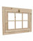Home Idea Finestra in legno per casetta mis 81 x 61 cm con apertura a Vasistas, con Plexiglass