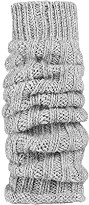 HomeOfSocks Alpaka Wollstulpen Damen One Size Grau elastischer Bund kuschelig