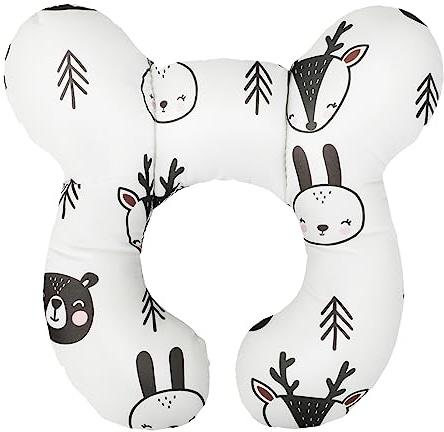 Baby Car Travel Pillow Infant Head Neck Support Pillow Car Seat Cushion Newborn Toddler Car Sleeping Pillow Kids U-shaped Head Neck Protector Pillow Headrest Pillow For Car Seat Pushchair Stroller