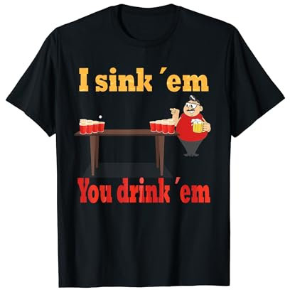 Beerpong Herren Bier Pong Bierpong T-Shirt