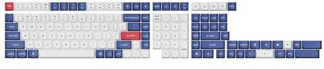 Keychron Blue and White Keycaps Double Shot PBT OSA Full Set Tastenkappen ANSI