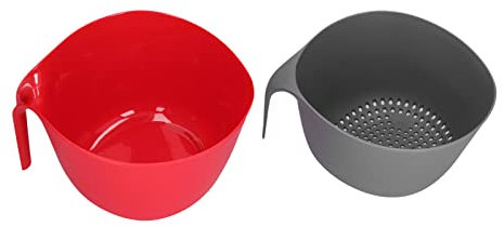 Passoire en Plastique Double Couche Détachable, Grande capacité, Passoire Alimentaire Non Toxique pour la Cuisine