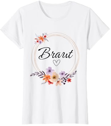 Braut Blumenkranz Junggesellenabschied JGA Frauen T-Shirt
