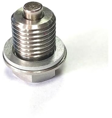 Generisch M14 x 1,5 M12 M16 M18 M20 M24 Magnetische Edelstahl-Ölablassschraube, Ölwanne, Ablassmutter, Schraube mit 1 silbernen Dichtung(M18X1.5)