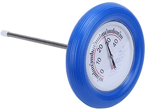 Schwimmbadthermometer, rund, Wasserthermometer für Außen- und Innenpools, Spas