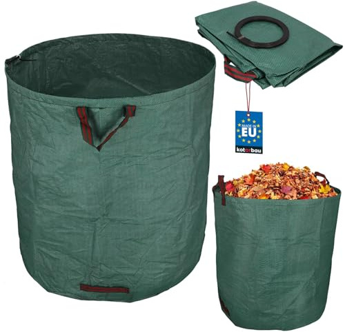 KOTARBAU® Gartenabfallsack Mörtelkübel 635 L Pflanzsack Laubsack Gartenabfallsack Gartensack Sack & Behälter Gartenabfallsäcke Rasenschnitt für Gartenabfälle Rechteckiger Sack
