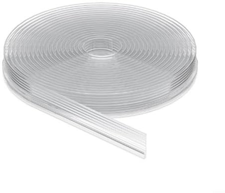 SMZhomeone Burlete para ventanas de elastómero termoplástico (TPE) transparente de 4 m para puerta corredera para aislamiento acústico