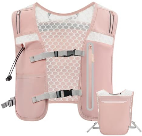 Laufweste, 4L Leichtes Laufgurt Für Outdoor Aktivitäten, Verstellbare Brustgurte Mit Sicherheitsreflektoren Und Handyhalter Unisex Für Jogging Radfahren Wandern Trailrunning