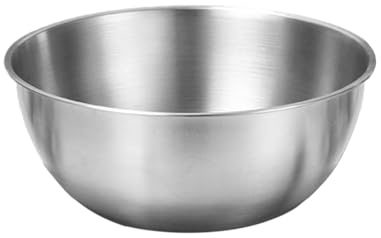 Bol en acier inoxydable – Récipient poli surdimensionné, récipient lourd antirouille | Solution de mélange de grande capacité en métal durable pour cuisine, pâtisserie, salade, marination, pâte à pain