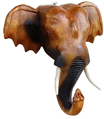 DXEHSEUY Escultura de elefante para colgar en la pared para sala de estar, fondo de inauguración de la casa, 10 pulgadas, 10 pulgadas
