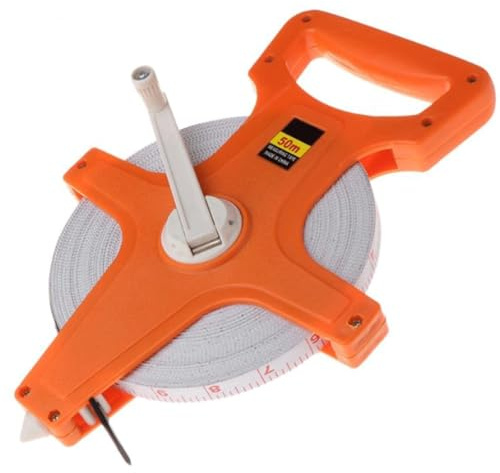 rflaueo 50m Surveyors Tape Measure Fibreglass Surveyors Tape(U335-1)