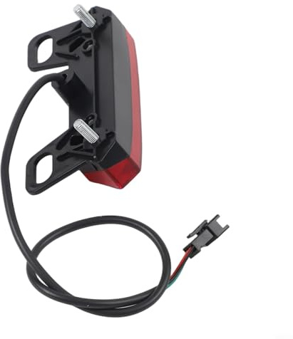Luz trasera para bicicleta eléctrica 36-60 V para freno y conducción nocturna, lámpara resistente a la intemperie para batería de bicicleta eléctrica, controlador, rojo y negro