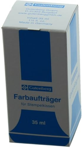 Gutenberg Stempelfarbe ohne Öl 35ml blau