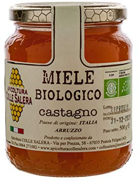 Miele biologico di Castagno - Italiano non Pastorizzato | Apicoltura Colle Salera (1 kg)