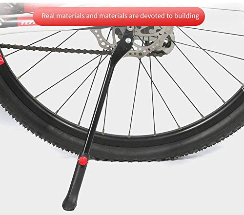 VOANZO Aluminiumlegierung MTB Fahrradhalter Fahrradständer Abstellstütze Mountainbike Unterstützung Seitenständer Fußstütze Schwarz
