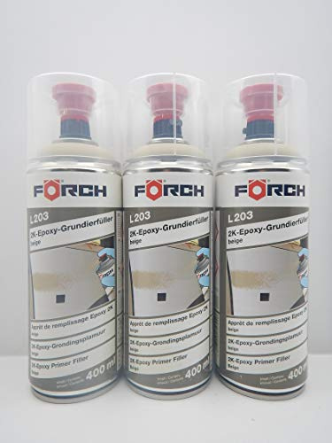 2K EPOXY GRUNDIERFÜLLER BEIGE Lack GRUNDIERUNG FÜLLER Spray 400ML (3)