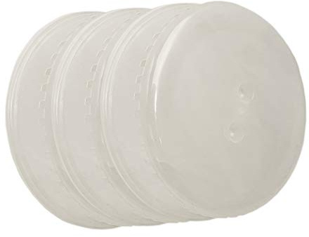 Iloda® 6x Mikrowellenabdeckhaube Kunststoff 26 cm, Abdeckhaube Mikrowelle, Mikrowellenhaube, Tellerglocke, Tellerhaube, Mikrowellen-Deckel