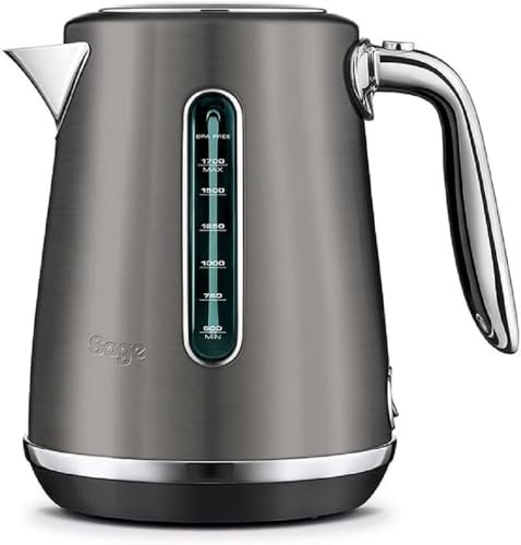 Sage - The Soft Top Luxe - Bouilloire Électrique Silencieuse - Ébullition Rapide - Bouilloire sans Fil 1,7 L - Acier Inoxydable Noir