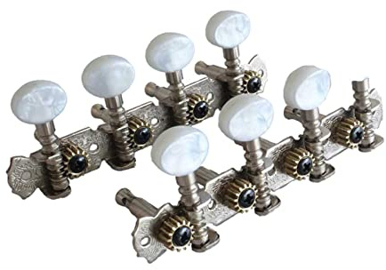ZENGXUE Tuner Machine Head A Set Of 4R4L Chrome Mandolin Tuning Pegs Tuners Machine Heads String Tuners Mandolin Accessories
