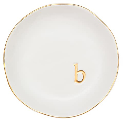 COLLECTIVE HOME Ceramic Jewelry Tray, Trinket Dish, Gifts for Women (B)