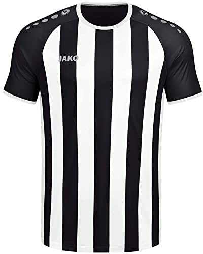 JAKO Herren Trikot Inter (Kurzarm), Schwarz/Weiß/Silber, L