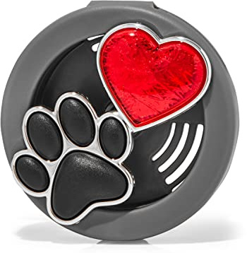 Limited Brands Bath Body Works Scentportable Vent Clip Grey Dog Paw & Heart