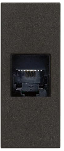 Vimar 30320.G Linea presa telefono RJ11 6/4, da incasso, nero