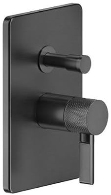 Set pronto doccia Gessi Inciso, miscelatore monocomando con deviatore automatico per UPK 44673, 58079, Colorazione: Nero XL