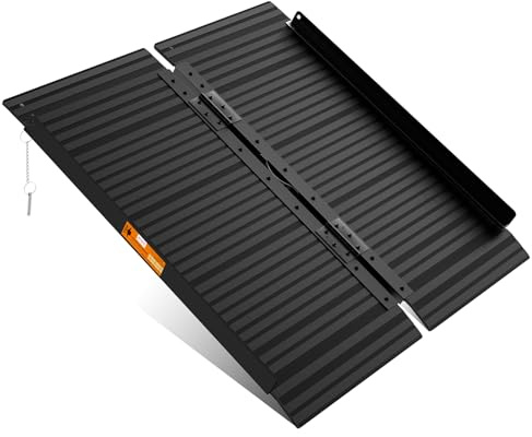 Black Aluminum Ramp 3FT, With Non-Slip Surface Wheelchair Ramp, Folding Portable Wheelchair Ramps for Home Steps,Scooter Ramp for Car, Stairs, Doorways, Curbs, 800 LBS Weight Capacity, 28.3 W x 36''L