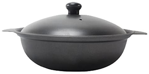 ABNNHK Suppentopf, Gusseisen, Ofen, Auflauf, Hähnchen, Ton, mit Deckel, Heißbehälter, geschmorter Reis, Eintopf, Shabuemaillierte Pfanne, Suppen-Schmortopf, Pfannen, Gericht