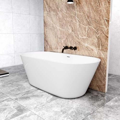 Modern Designer Bathroom Freestanding Double Ended Bath Bathtub 1700x800mm