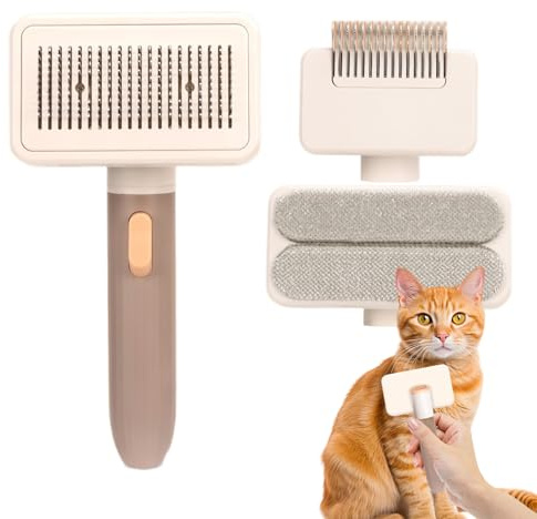 Fellpflegekamm für Haustiere, multifunktionale Entwirrbürste für Katzen, tragbares Haustierzubehör, wiederverwendbares Reinigungswerkzeug für Haustiere
