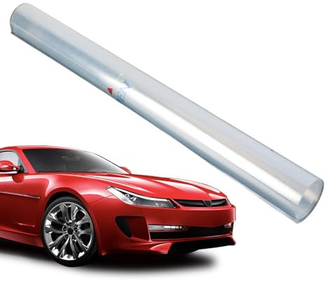 Pellicola Protettiva Per Vernice Auto | Pellicola Trasparente Per Protezione Veicoli - 50x200 cm Lucentezza Elevata Antigraffio Anti-Ingiallimento Protezione UV Per Esterni Barche Auto