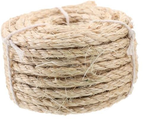 SUPVOX Corda di Sisal Canapa per Tiragraffi per Gatti Corda per Tiragraffi Tagliabile e Resistente all Usura per Progetti DIY e Sostituzione