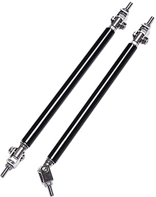 Barra Del Labbro Del Paraurti Per Auto Asta di supporto splitter for barre duomi paraurti anteriore universale da 15 cm(15cm Black)