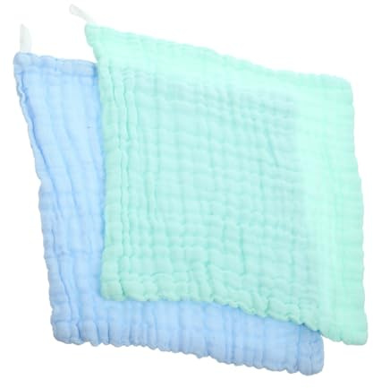 SUPVOX 2 pièces Lot Lingettes Absorption Coton Doux pour Garçon Fille Serviettes de Toilette Absorbantes Unisexes Résistant et Sûr Garçon Fille