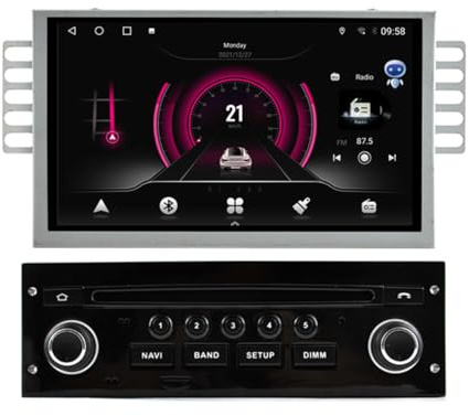 7 Car Stereo for Citroen C3 DS3 C5 2009-2017 Citroen C3 Picasso 2005-2017 Android 15 Carplay Navigation Radio Car Multimedia Video Player Touch Screen Bluetooth GPS WiFi (4 Core 2+32GB)