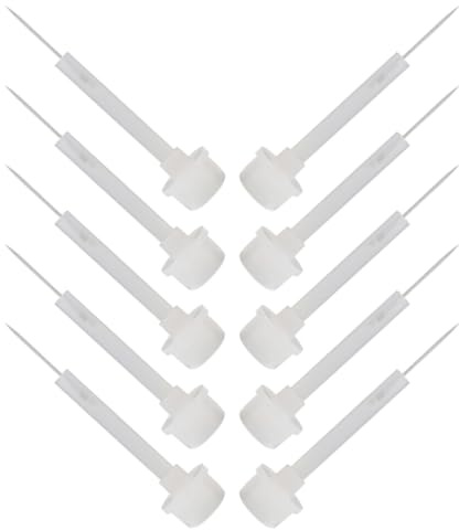 ABOOFAN Material Pp Blanco para Decoración de Uñas Diseño de Precisión y Aplicación Uniforme Juego de 50 Pinceles Adecuado para Kit de Belleza
