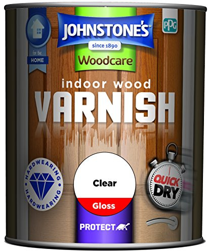 Johnstone's Woodcare Indoor Wood Varnish - Clear 750ml