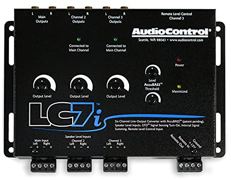AudioControl LC7i 6-Kanal High-Low-Converter GTO™ AccuBASS® Subwoofer-Steuerung