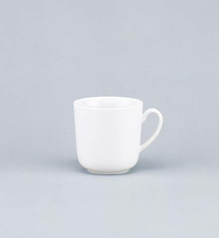 Schönwald Kaffeebecher, Form 98, Mehrweg, spülmaschinengeeignet, Porzellan, mit Henkel, rund, 320 ml, 8,8 x 8,6 cm, weiß, Sie erhalten 1 Kaffeebecher